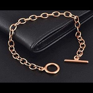NEW bracelet Rose gold tone stainless steel